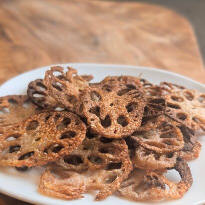 Chips aus Lotus Wurzeln