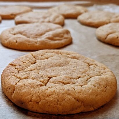 Erdnussbutter Cookies mit leckerer und noch leicht cremiger Mitte