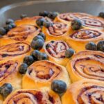 Hefeschnecken mit Heidelbeeren