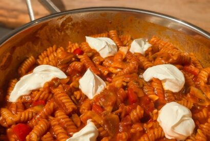 Thumbnail for Nudelpfanne mit Paprika und Pilzen