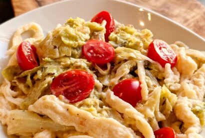 Thumbnail for Quarkspätzle mit Wirsing
