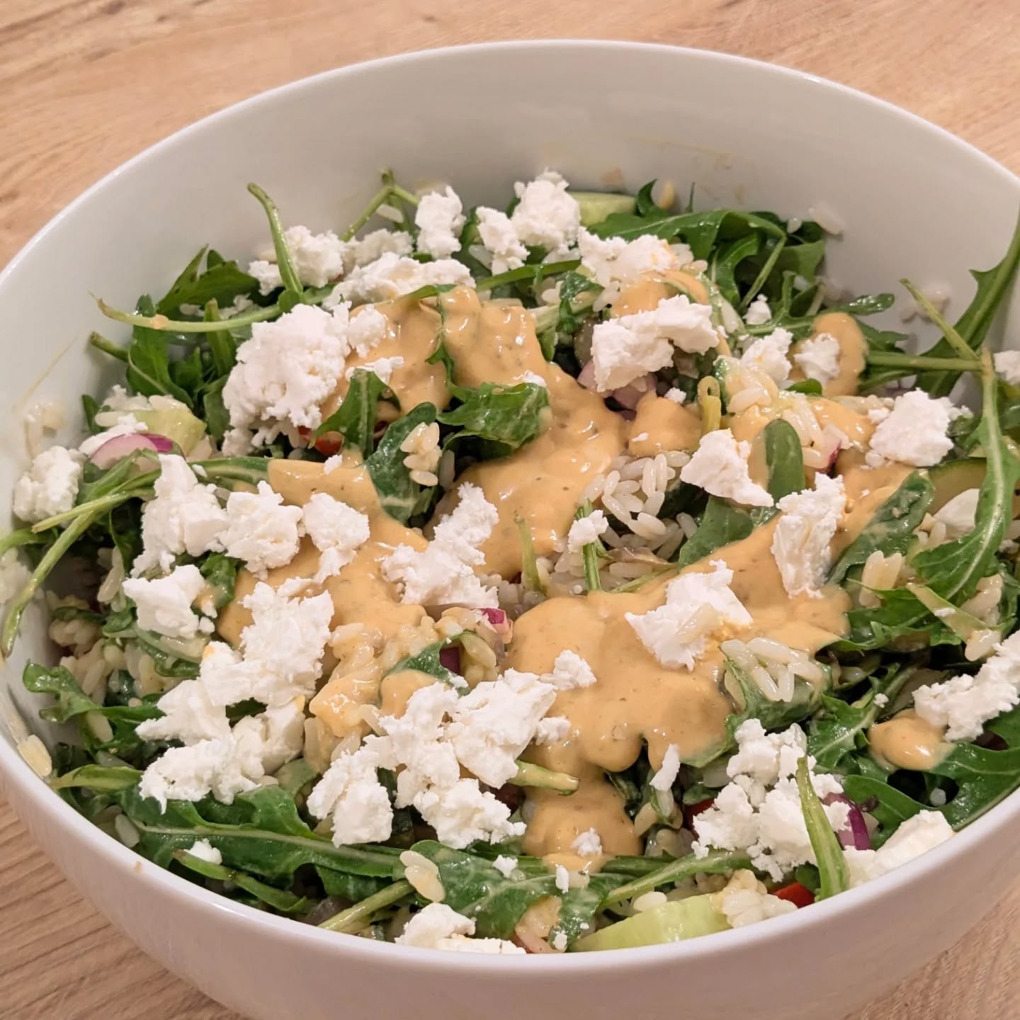 Thumbnail for Reissalat mit Feta und Honig-Senf-Dressing