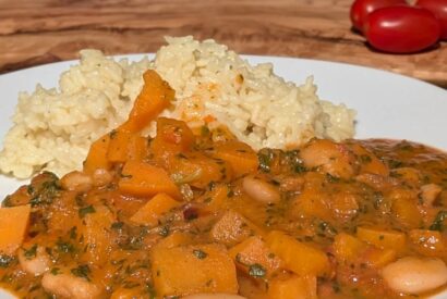 Thumbnail for Süßkartoffel-Erdnuss-Curry