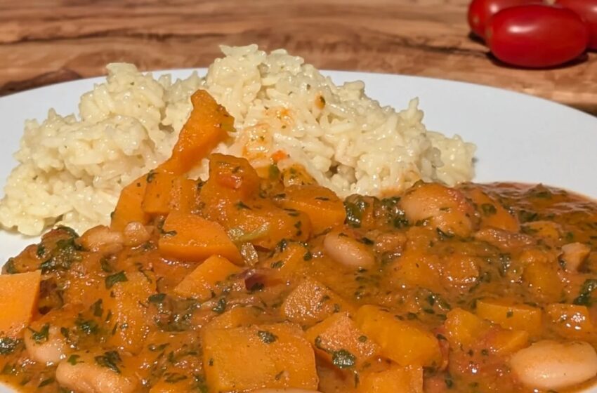 Süßkartoffel-Erdnuss-Curry