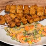 Tofu-Spieße mit Gemüse