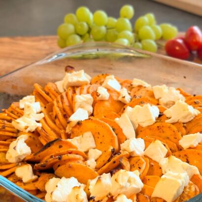 Süßkartoffel Auflauf mit Feta